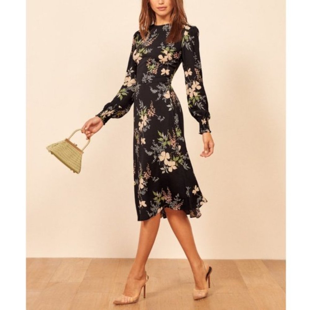 Brand New Reformation Kellan Floral Dress
